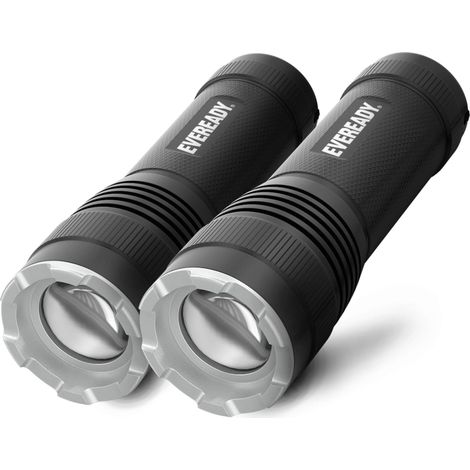 Eveready LED Torch, Super Bright Flashlight, Ideal for Emergencies, Camping and Outdoor Lights, Pocket Torch, Pack of 2 (1/4)