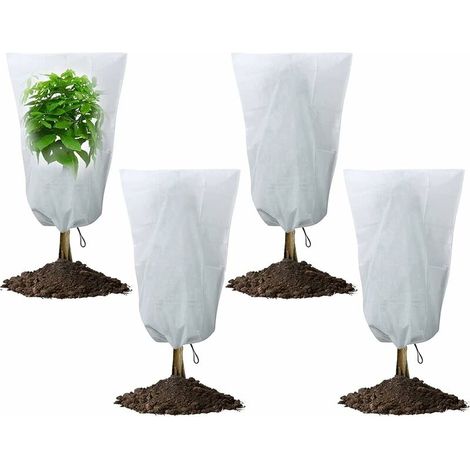 Housse d'hivernage Couvertures de protection contre le gel Couvertures végétales Polaire de jardin pour plantes d'hiver Protection contre le gel pour les plantes Vestes chauffantes Polaire antigel - 8 (1/5)