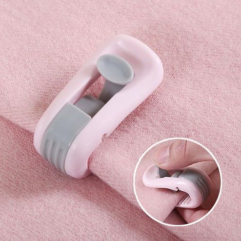 clip Housse Couette 6pcs Clips Housse Couette Antidrapants Sans Aiguille Clips Courtepointe Pince Couette Clip Fixation Drap Lit Attaches Couette (1/4)