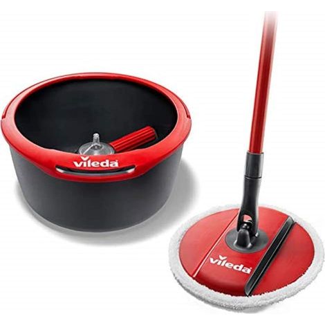 Lavapavimenti con sistema di strizzatura manuale con rullo rotante e panno in microfibra Spin Clean Vileda