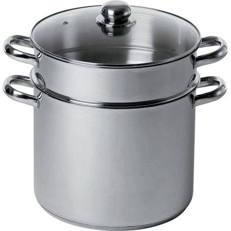 Baumalu Couscoussier Edelstahl 24 cm 9 Liter