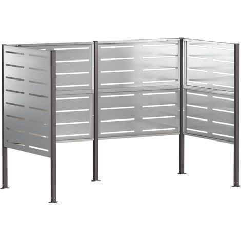 vidaXL Schermo per bidone della spazzatura 167 x 85 x 113 cm