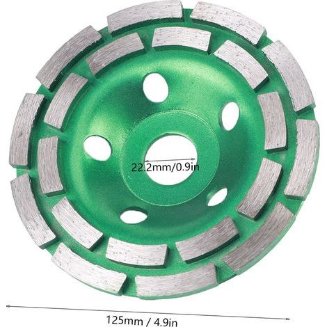 Fafeicy Disk Polish Tool en Béton Roue de Broyage 125x22.2 Mm de Haute productivité pour le Broyage Général Applicable pour le Marbre (1/5)