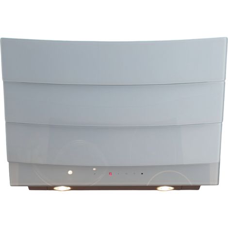 Hotte cuisine verticale Silverline CITY verre trempé blanc 60 cm
