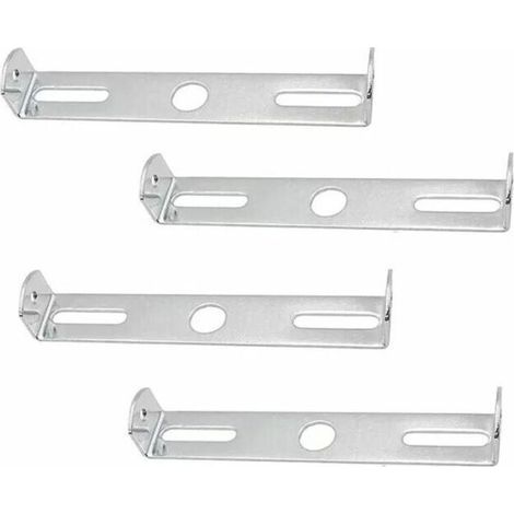 Support Plaque Plafonnier,Accessoires Fixation Lustre,Support Fixation Plafonnier,pour Accessoires Support Lampe d'Éclairage Lustre Plafond Bureau à Domicile (Argent),4 Pièces (1/4)