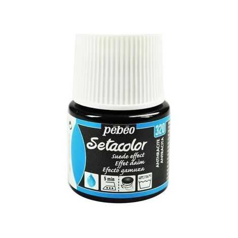 Peinture tissu - Pébéo - Setacolor Daim - 45 ml - Couleurs vives et nacrées - Effet doux