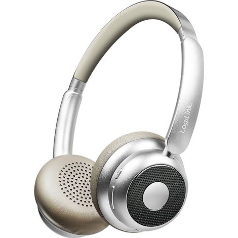 Cuffie on-ear wireless BT 6.0 ANC LogiLink AuraSolo con microfono, 20 ore di autonomia. (1/5)