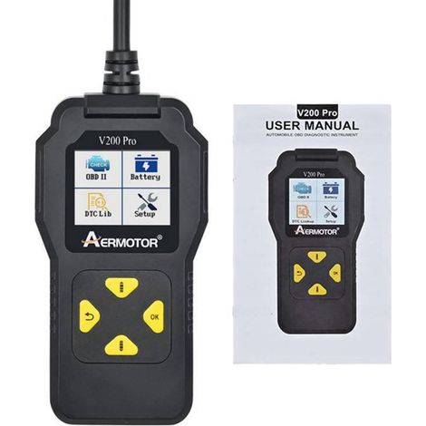 Automotive diagnostic tool, engine tester, scanner, barcode reader, ELM327, battery tester, OBD2 (1/5)