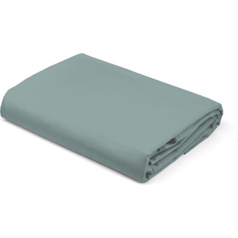 Lenzuolo con angoli in raso 160x200 menta (1/5)