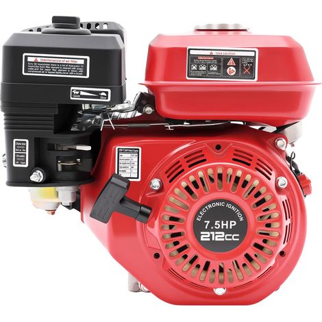 Moteur, 7,5 CV, 4 temps monocylindre, Rouge (1/2)