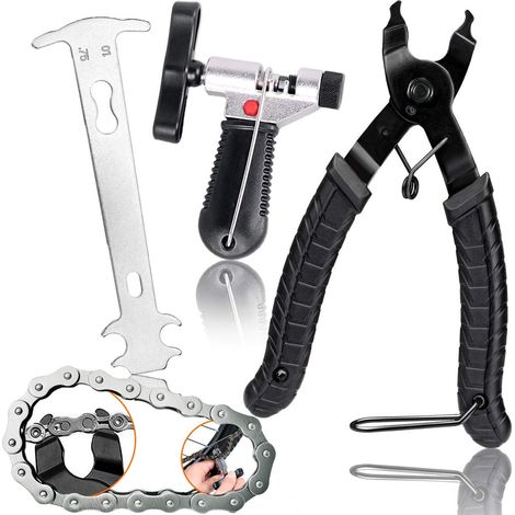 Outil De Réparation Chaîne De Vélo - Pince À Maillons - Séparateur De Chaîne - Indicateur D'usure - Pour Chaînes 6 À 10 Vitesses - 1 Pièce (1/5)