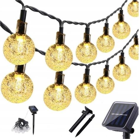 Solar-Gartenlichterkette 6 m 40 LEDs warmweiß