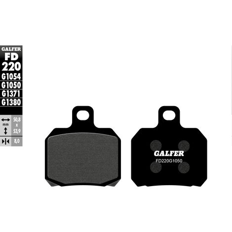 PASTILLAS DE FRENO GALFER KH266 SEMIMETÁLICAS PARA SCOOTER