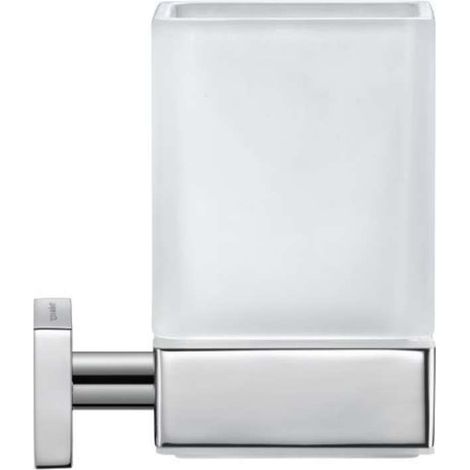 Portavasos Duravit Karree incl. cristal, mate, cromo, 0099511000 (1/4)