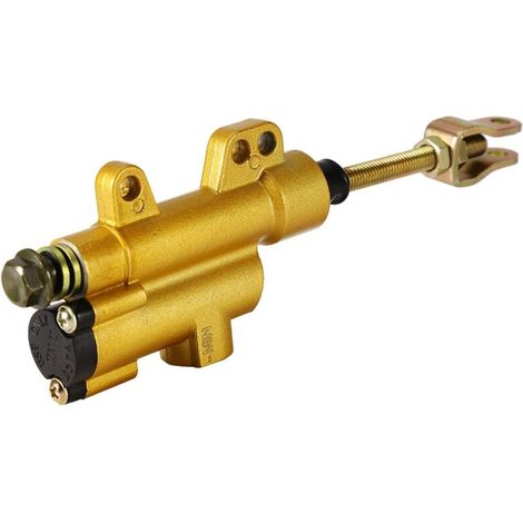 Generic Pompe de Frein Arrière en Aluminium pour la Gamme de Vélos à Vélos à à, Réglage Hydraulique pour la Pompe de Maître-cylindre pour Tout, Couleur or, Longueur Totale de 1% 195 Cm (1/5)