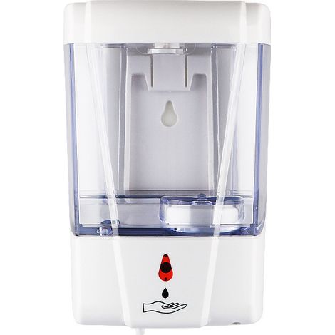 Dispensador de Gel Hidroalcohólico de Pared - Dispensador Automático de Jabón Sin Contacto 700 ML para Baños, Aseos, Lugares Públicos - Gel Hidroalcohólico de Manos Ideal 17x11x10cm