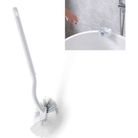 BelleRise – Wand-WC-Bürste – Gebogenes S-Design für optimale Reinigung ohne tote Winkel – Dichte Borsten – Für Zuhause/Hotel – 34 cm (1/5)