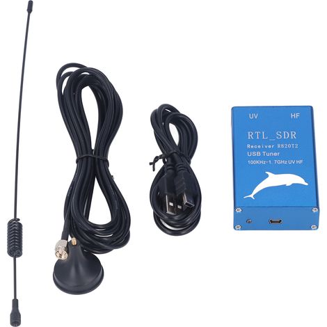 Récepteur USB RTL SDR HF UHF VHF 100KHz-1.7GHz avec Puce RTL2832U R820T2 pour Radio (1/5)