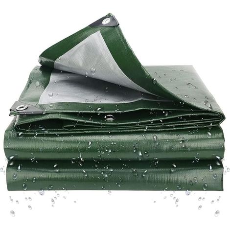 2 M X 4 M Bache De Protection Exterieur,Bâche Étanche Multi-Usage en Polyéthylène,Feuille Anti-poussière, Couverture De Caravane De Meubles (Couleur : Vert) (1/5)