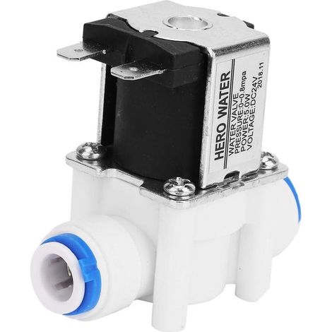 1 Électrovanne 24V DC, Normalement Fermée, Plastique Et Cuivre, Pour Purificateur D'Eau