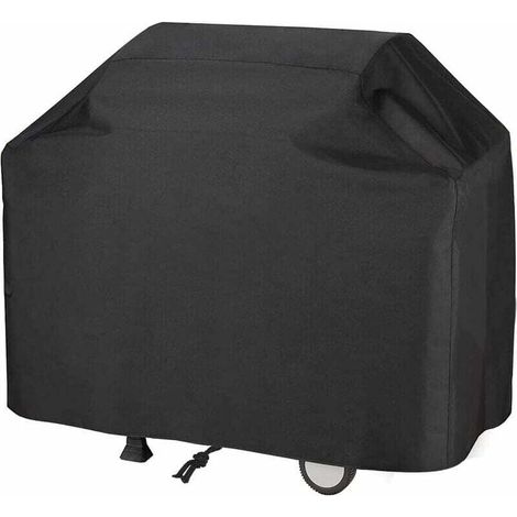 Funda impermeable para barbacoa ZVD - Funda de tela Oxford a prueba de polvo y resistente a los rayos UV, lona protectora para barbacoa con botón a presión y bolsa de almacenamiento (145 x 61 x 117 cm