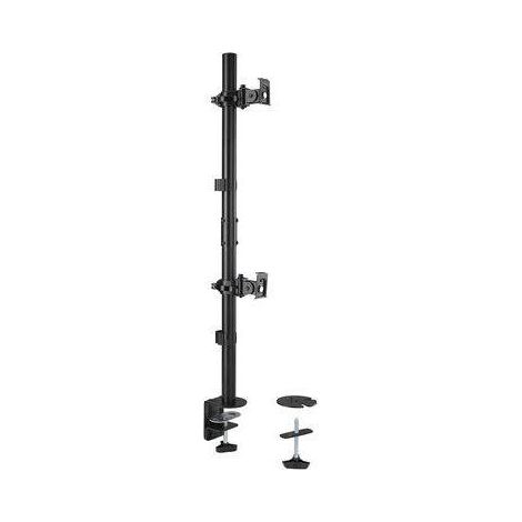 Kensington kit de montaje - movimiento completo - para 2 paneles LCD/plasma - apilamiento vertical - negro (1/4)