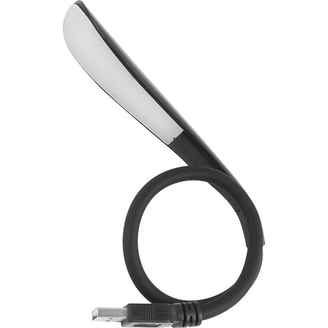 Mini Lampe de Lecture USB à intensité Variable, pour Ordinateur Portable, éclairage Flexible pour Clavier, 3 Niveaux de luminosité réglables, Noir (1/5)