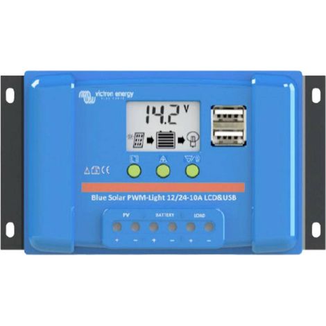 Victron Energy Blue-Solar PWM-LCD&USB Regolatore di carica PWM 12 V, 24 V 30 A