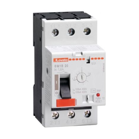 Interruttore Salvamotore 11SM1B20 1-1.6A Potere di Interruzione 100kA