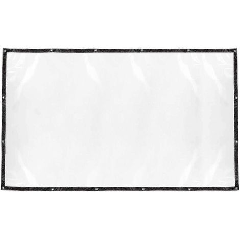 Bâche transparente imperméable 3 m x 2,5 m, en toile, pour le camping, résistante et facile à transporter. (1/5)