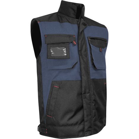 Bodywarmer de travail bicolore bleu foncé/noir Mèche taille S - LMA - CBA - Couleur Bleu foncé/Noir - Taille Vêtement S