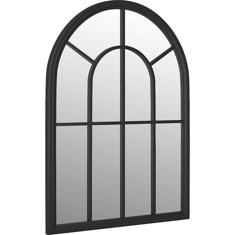 Maison Exclusive - Gartenspiegel Schwarz 60x45 cm Eisen (1/5)