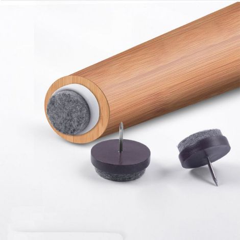 Lot de 200 patins pour meubles - Marron 22 mm - Stabilité améliorée (1/3)