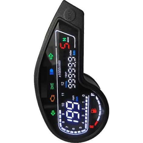 Tableau de bord numérique LCD 12V avec compte-tours et compteur de vitesse pour moto Honda NXR150 NXR125 2003-2014 (1/5)