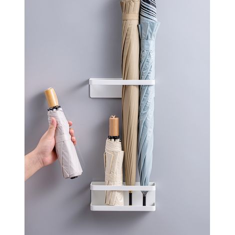 Porte parapluie magnétique d'aspiration Xuan - close porte porte porte porte porte porte en fer porte arrière porte antivol porte parapluie murale (1/4)