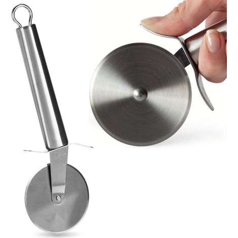 Stainless steel round pizza cutter - indispensable tool for pizza lovers (1/5)