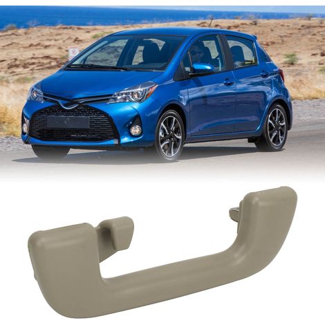 Poignée de toit de voiture 74610-52020, adaptée à la Toyota Yaris 2008-2017 (gris clair), avec crochets. (1/5)