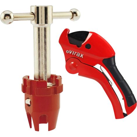 SATZ ROHRSCHNEIDER PLAST PC42 + SPUNDSCHLÜSSEL VIRAX