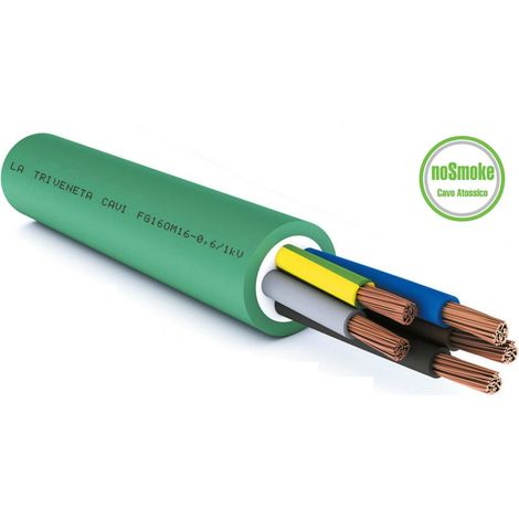 Cavo FG16M16 0.6/1kV 1x25mmq No smoke guaina verde senza giallo verde