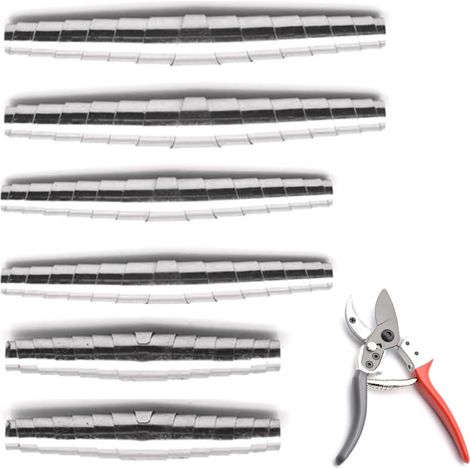 Lot de 6 ressorts pour sécateur - En acier inoxydable - 6 cm - 7 cm - 8 cm - Ressort de rechange pour arbre, fleurs, ciseaux - Pièces de rechange pour outils de jardin, amélioration des performances (1/5)