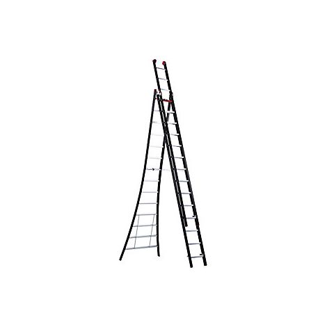 Altrex  Scala multiuso NEVADA  3 elementi  nero  3 x 14 pioli