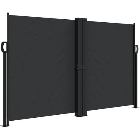 Maison Exclusive - Tenda da Sole Laterale Retrattile Nera 140x600 cm