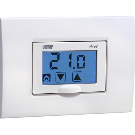 Termostato touch a incasso vemer aros, a batteria, vem ve458600 (1/3)