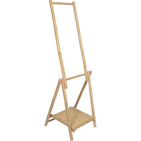 Klappbares bambusmöbel mit 2 stangen + regal - bambus - Tendance