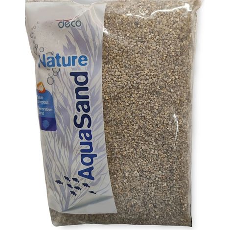 Sol décoratif 1.5-2.5 mm naturel quartz moyen AquaSand 1kg pour aquarium - animallparadise (1/2)