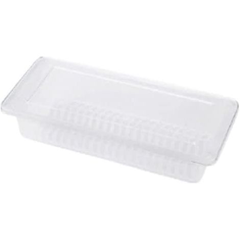 Transparent PP Food Storage Container with Drainer, Stackable Refrigerator Organizer for Fruits, Vegetables and Meat (1/5)