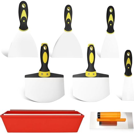 Spachtelset 8-teilig Edelstahl Silikongriff Koffer 35,5 cm (1/5)
