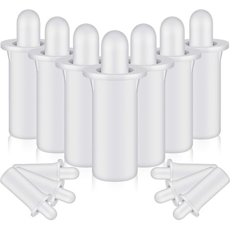 40 goupilles de réparation pour volets Fixations à ressort de rechange pour volets intérieurs,fenêtres,placards,lames orientables et stores Blanc (Modèle court) (1/5)