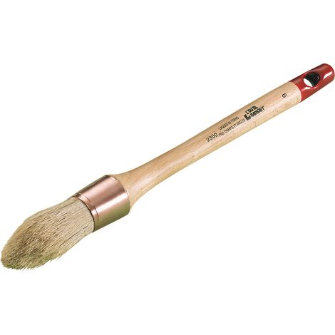 Brosse A Rechampir Universelle Manche Verni Rouge 0 L'Outil Parfait
