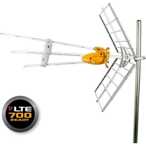 Antenne UHF intelligente LTE700 – Réception TNT optimisée – Gain jusqu'à 42dB – Technologie TForce – Boîtier blindé en aluminium – Televes